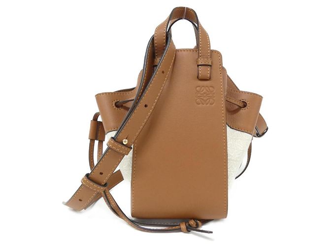 Loewe Hammock Drawstring Mini Shoulder Bag Beige