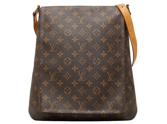 Borsa a tracolla Louis Vuitton Monogram Musette Marrone