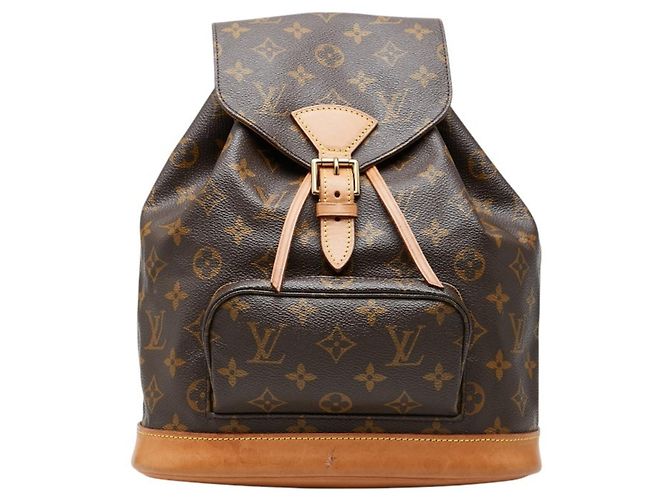 Louis Vuitton Monogram Montsouris MM Backpack Brown