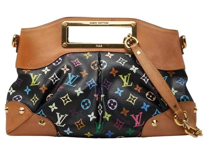 Borsa Louis Vuitton Monogram Multicolor Judy MM Nero Multicolore