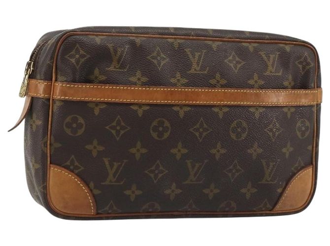 LOUIS VUITTON Monogram Compiegne 28 Clutch M51845 LV Auth ar13971 Monogramm