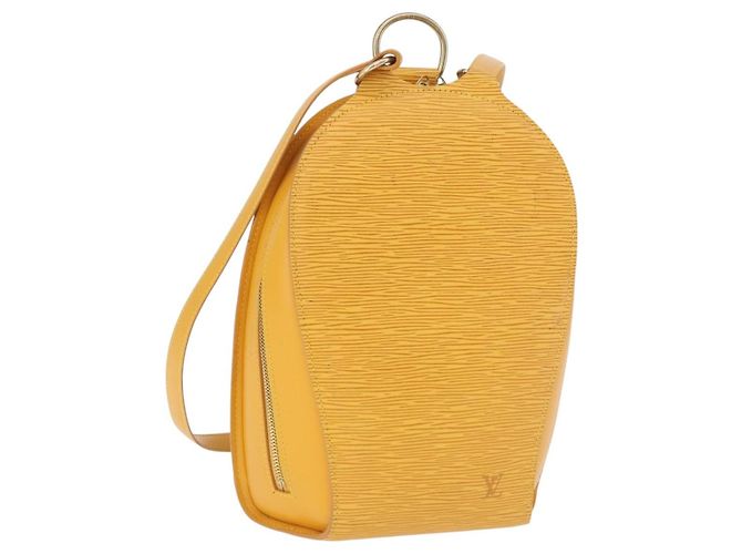 Mochila LOUIS VUITTON Epi Mabillon Amarillo M52239 LV Auth 191641