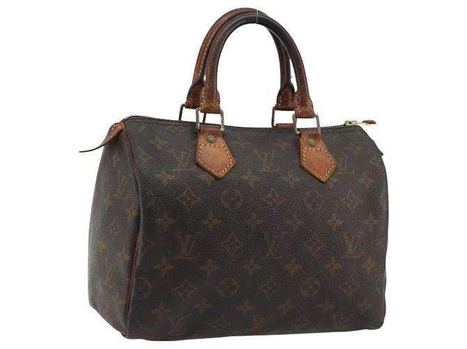 LOUIS VUITTON Bolsa Monogram Speedy 25 M41528 LV Auth 190651