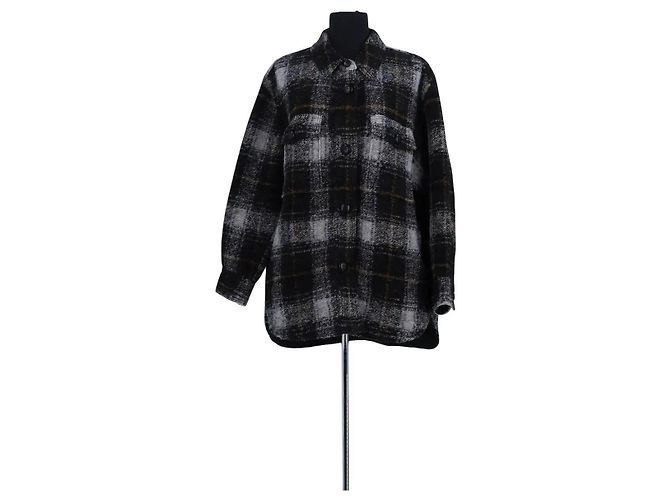 Isabel Marant Etoile Abrigo de algodón negro
