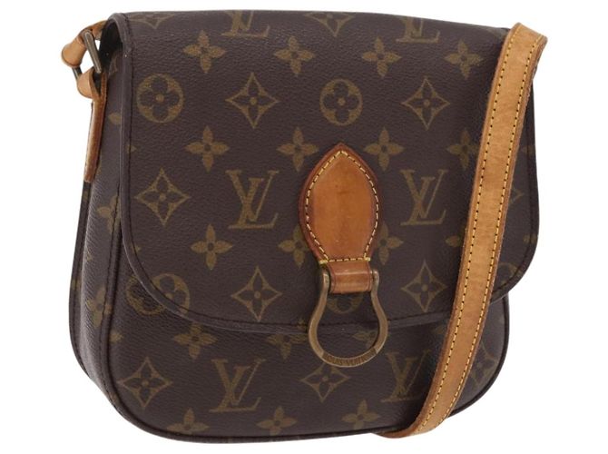 LOUIS VUITTON Bolsa de Ombro Monogram Saint Cloud MM M51243 LV Auth ep15072 Monograma