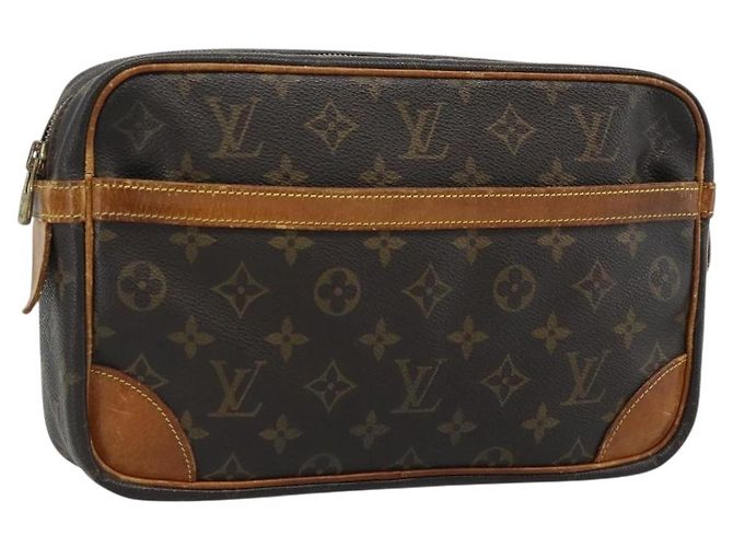 LOUIS VUITTON Monogram Compiegne 28 Clutch Bag M51845 LV Auth 190436 Monogramm