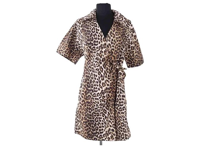 Ganni Vestido castanho Marrom
