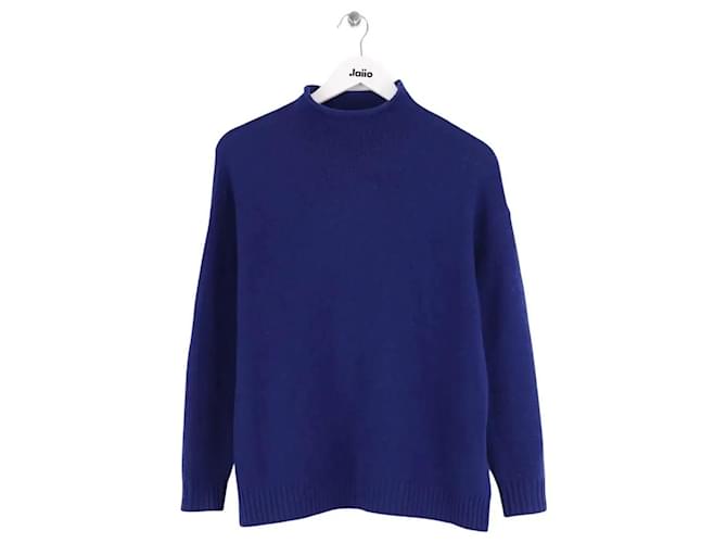 Eric Bompard blauer Kaschmirpullover S 