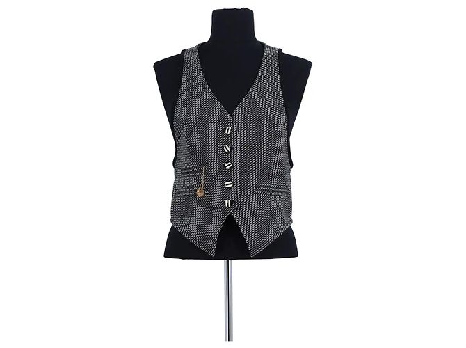 Louis Vuitton Schwarze Wollweste
