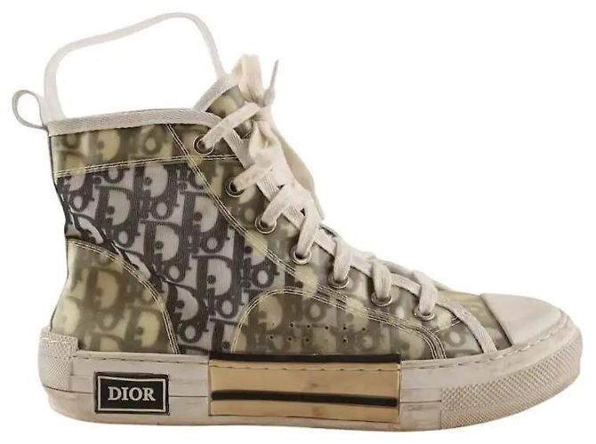 Dior Sapatilhas B23 brancas Branco