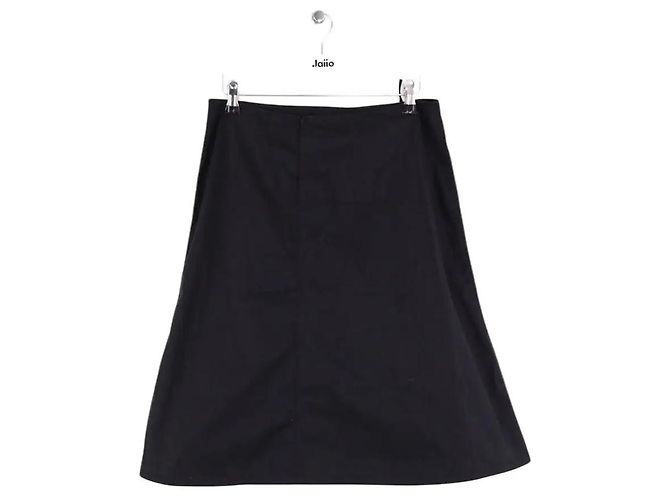 Falda Miu Miu de algodón negra Negro