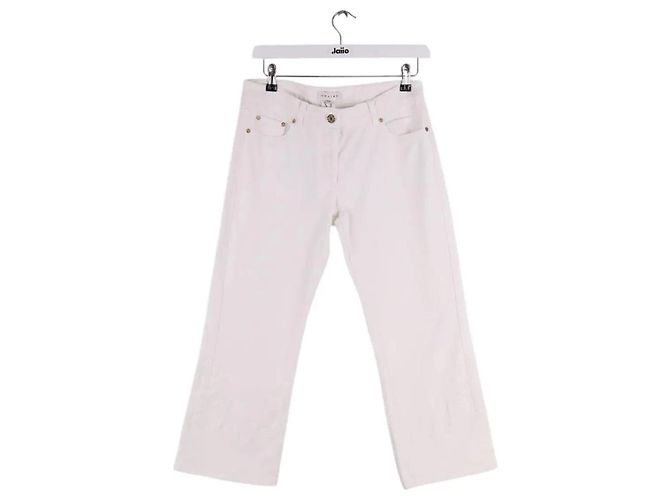 Céline Vaqueros de corte recto blancos 