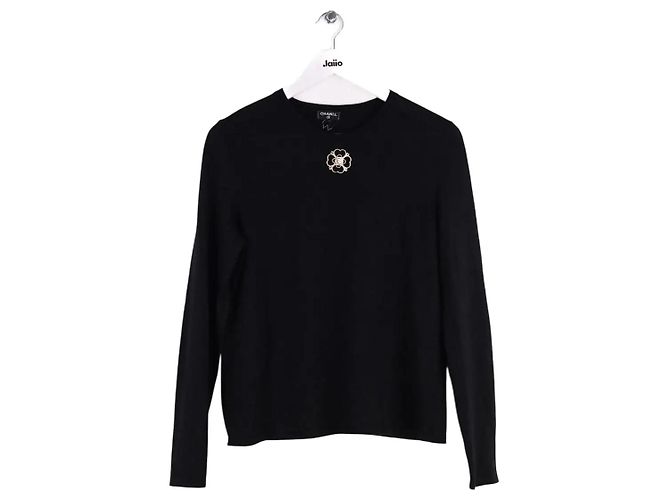 Chanel Schwarzer Pullover