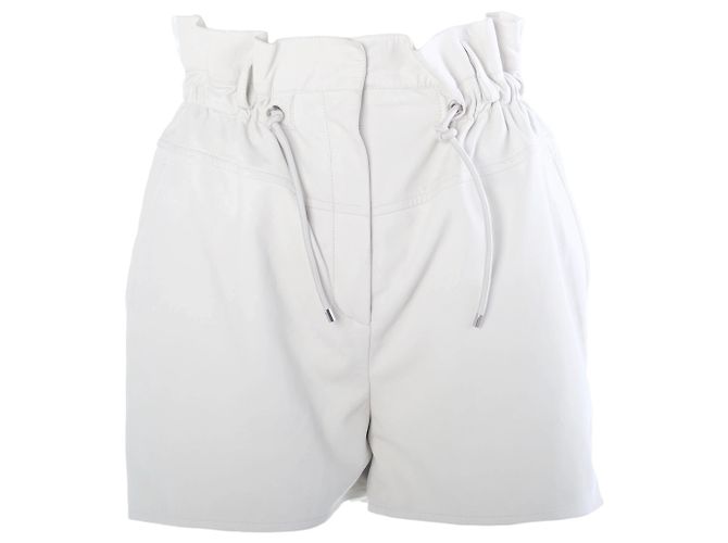 Short de couro de bezerro branco Hermès