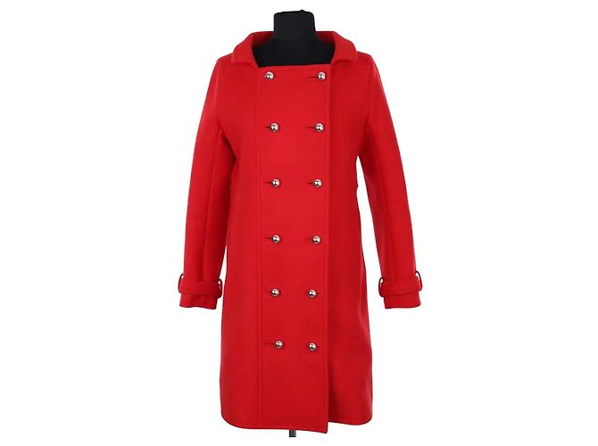 Courreges Abrigo rojo Roja