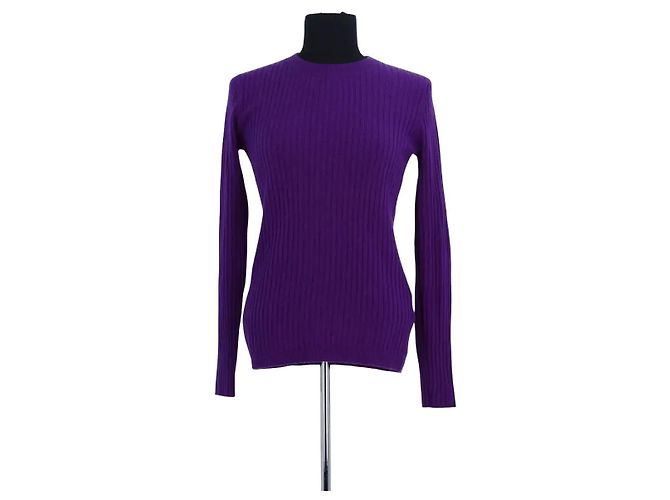 Autre Marque Jersey de cachemir morado Púrpura