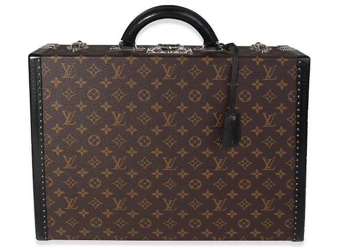 Pasta Executiva Louis Vuitton Monogram Macassar President Marrom Preto
