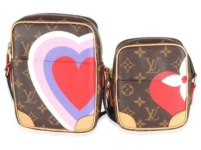 Onthego Conjunto Game On Paname em canvas Monogram Louis Vuitton Marrom Multicor