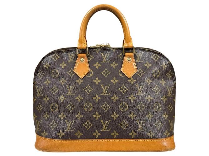 Louis Vuitton Alma Monogram Handtasche Braun