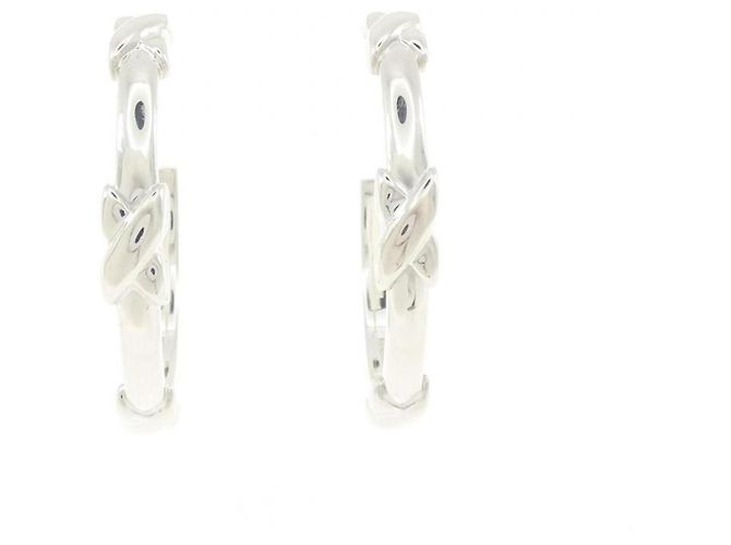 Tiffany & Co Orecchini a mezza cerchio Tiffany Signature