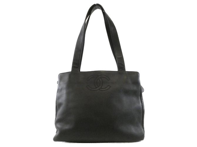 Borsa Chanel in pelle nera Nero