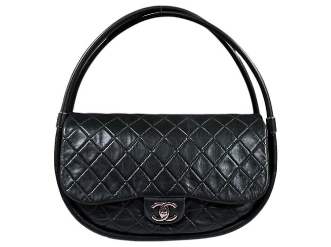 Borsa Chanel Hula Hoop Medium Matelassé Nero