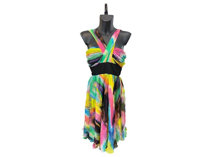 Dolce & Gabbana Dolce&Gabbana Kurz kleid mehrfarbig, Polyester/Seide