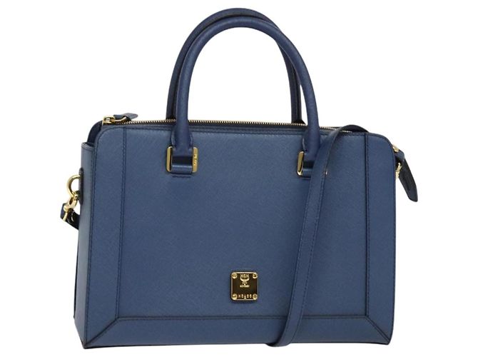 MCM Cuir Vintage Bleu