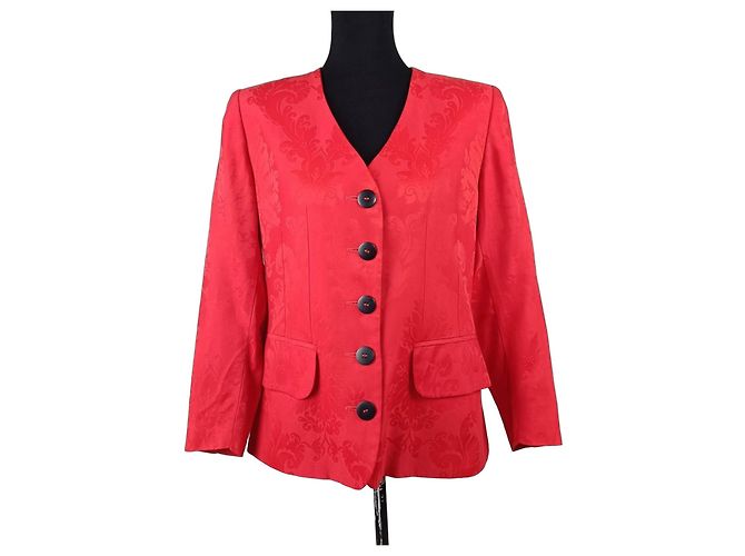 Christian Dior Giacca Rossa Coordonnés Rosso