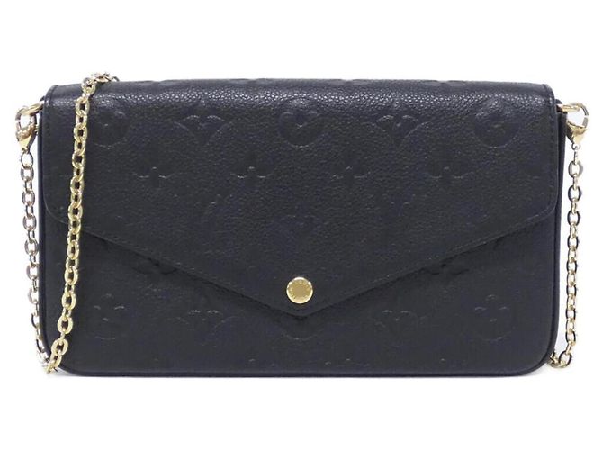 Pochette Félicie Louis Vuitton Monogram Empreinte Pochette Felicie Preto