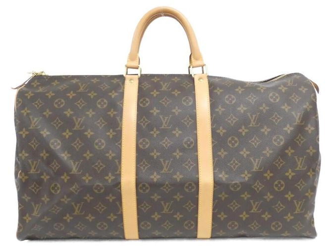 Bolsa Louis Vuitton Monogram Keepall Boston Marrom