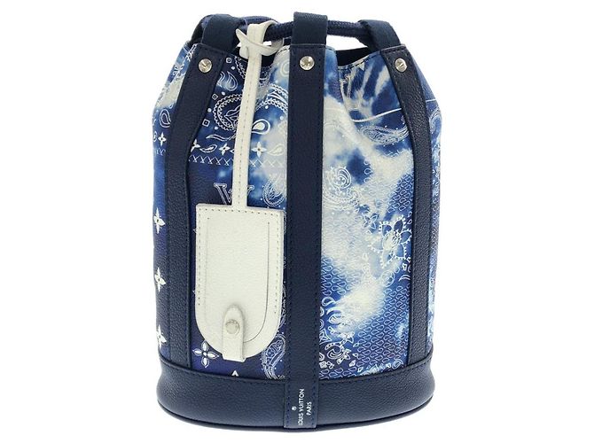 Bolsa de Ombro Louis Vuitton Monogram Bandana Randonee PM Azul