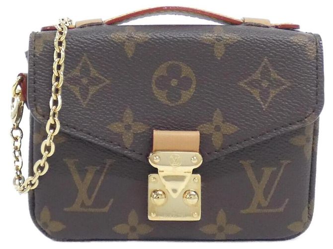 Borsa a Spalla Louis Vuitton Monogram Micro Metis Marrone
