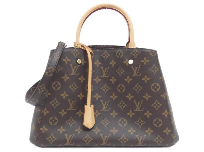 Bolsa Louis Vuitton Monogram Montaigne MM Marrom