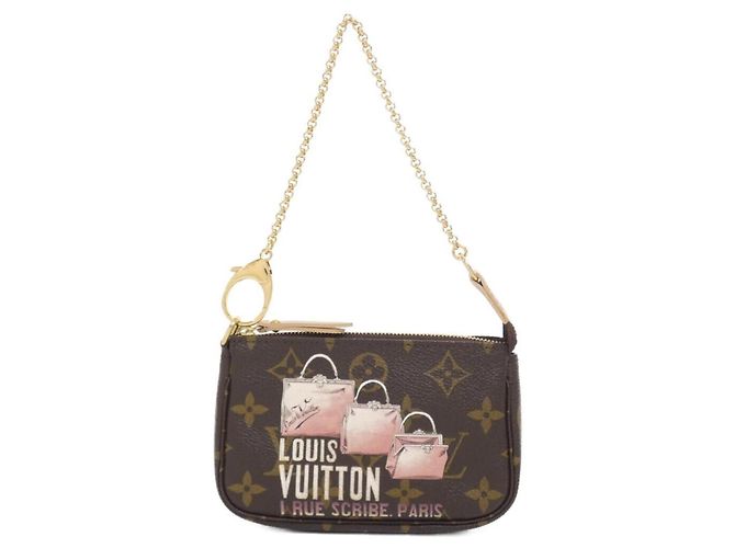 Louis Vuitton Monogram Mini Pochette Accessoires Marrone