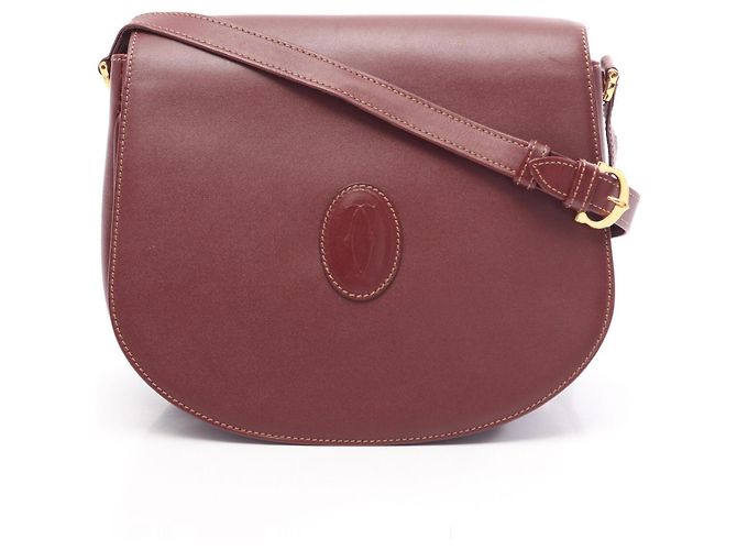 Borsa a Spalla Cartier Must Line Bordò