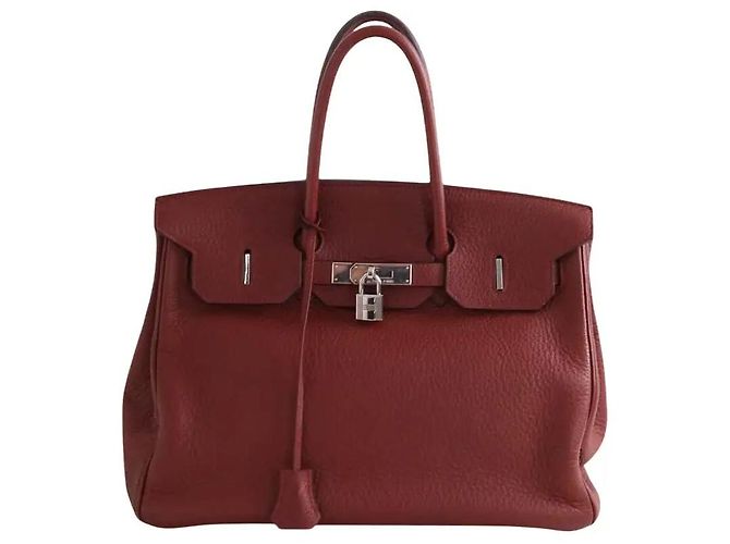 Hermès Sac à main Birkin 35 bordeaux