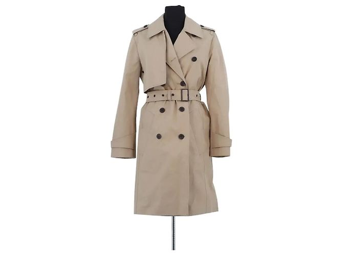 Louis Vuitton Gabardina de algodón beige