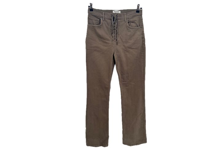 Vaqueros Reformation marrones de algodón talla 31 Castaño 