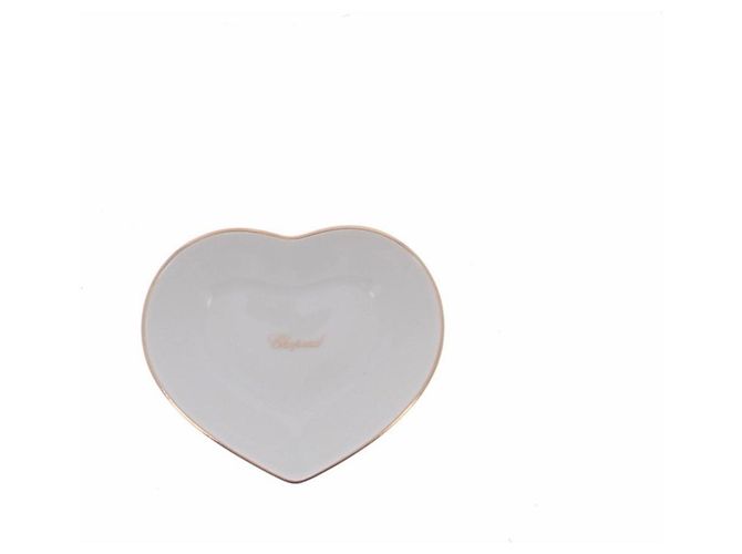 Bandeja en forma de corazón Chopard blanca Blanco