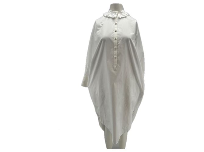 Patricia Blanchet Vestido Largo Blanco Prune Gold Schmidt
