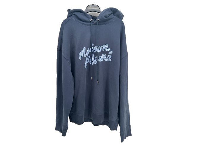 Autre Marque MAISON KITSUNÉ Sweatshirt aus Baumwolle Blau