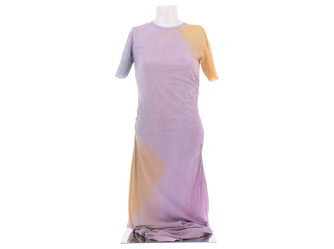 Acne Vestido longo com efeito degradê Roxo