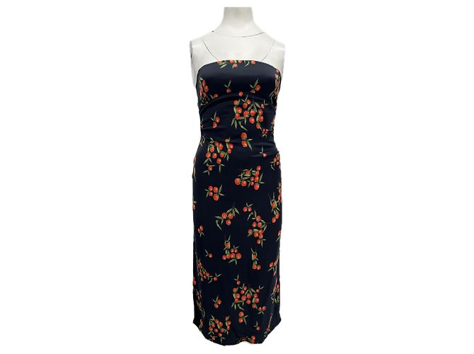 Rouje Blumenkleid Schwarz Viscose