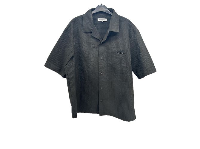Autre Marque MAISON KITSUNÉ Hemd Schwarz