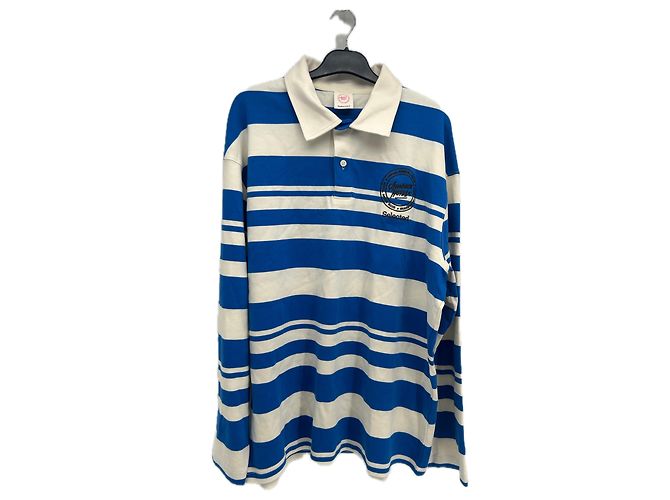 Autre Marque Polo de rayas de algodón azul HOTEL GRAND AMOUR