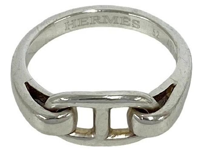 Ring Hermès Bague Chaine d'Ancre Enchainée Hermes Argenté 