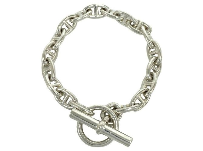 Hermès Hermes Chaine d'Ancre PM Charm Bracelet Argento