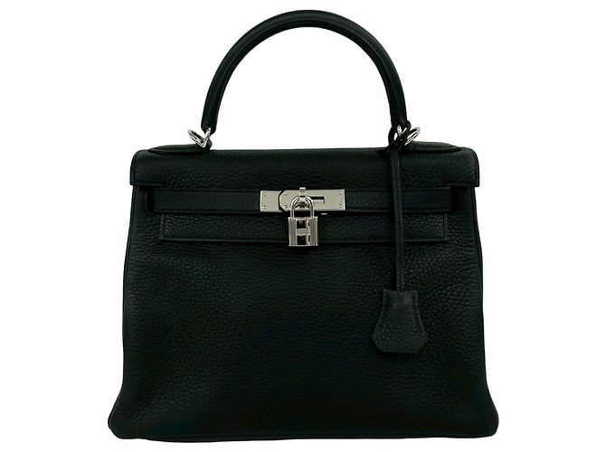 Hermès Sac à main Hermes Kelly 28 Black Noir