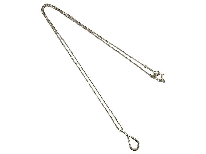 Tiffany & Co Collana Tiffany Vintage Open Teardrop Argento